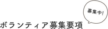 ボランティア募集要項